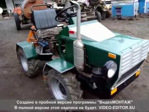 Видео: минитрактор оса 4х4 переломка