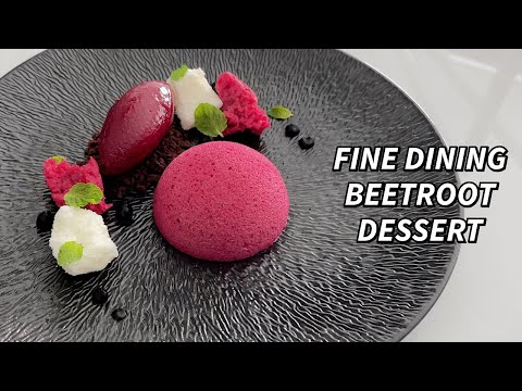Видео: Десерт из свеклы, йогурта и белого шоколада, отмеченный звездой Мишлен. Рецепт изысканной выпечки