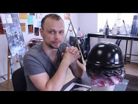Видео: Аэрография на шлеме. ч.1/6 | Уроки по аэрографии. Дмитрий Осокин.