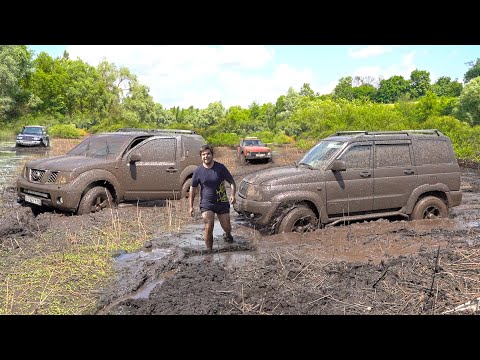 Видео: ПЛОХАЯ ЗАТЕЯ! NISSAN PATHFINDER  ЕДЕТ ЗА НИВАМИ И УАЗАМИ В ГРЯЗЬ!