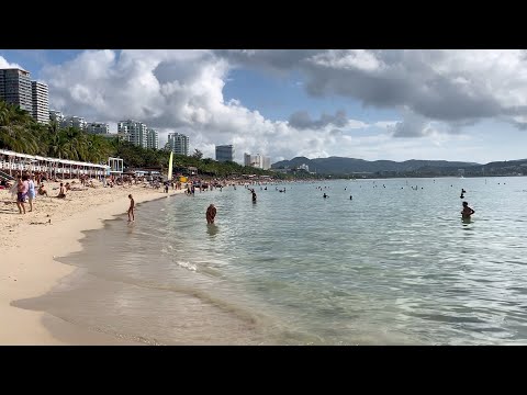 Видео: Обзор пляжа Дадунхай в Санья, цены на рестораны и водные развлечения