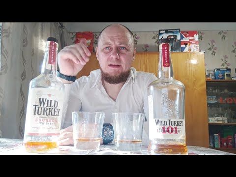 Видео: Обзор сравнение 🇺🇸 Бурбонов Wild Turkey 101 50.5%  Бурбон Wild Turkey 81  40.5%