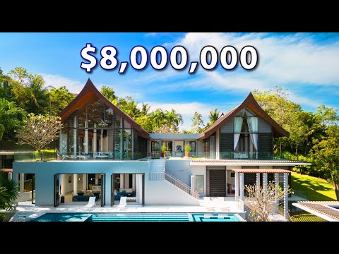 Видео: Экскурсия по РОСКОШНОЙ ТРОПИЧЕСКОЙ вилле стоимостью 8 миллионов долларов в Кейп-Яму, Пхукет