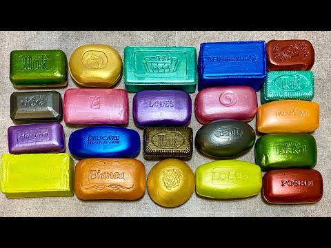 Видео: ASMR Soap/ cutting dry paint soap/ резка сухого крашенного мыла