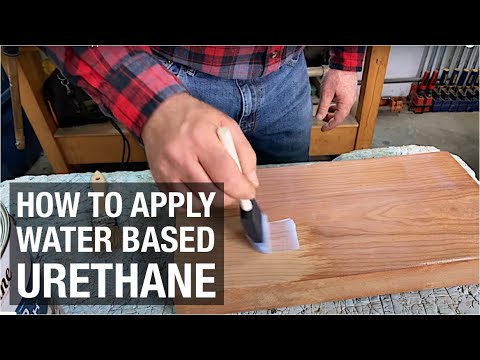 Видео: Как наносить уретан на водной основе
