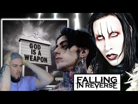 Видео: Реакция на "FALLING IN REVERSE - GOD IS A WEAPON" Marilyn Manson на фите!