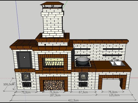 Видео: КОМПЛЕКС БАРБЕКЮ BIG R 78 horizon NORD для самостоятельного строительства