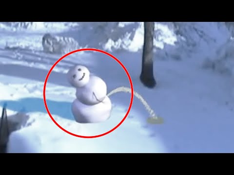 Видео: 5 ЖИВЫХ СНЕГОВИКОВ СНЯТЫХ НА КАМЕРУ 2