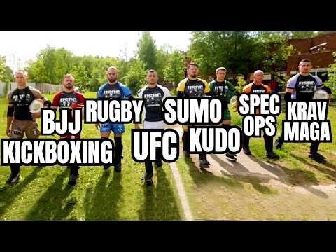Видео: 8 мастеров боевых искусств соревнуются в самообороне