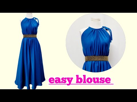 Видео: 💥 Очень просто | Выкроить и сшить красивое летнее платье за 30 минут | без молнии |