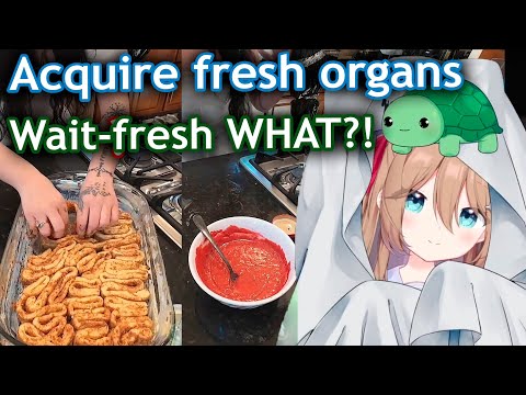 Видео: Кровавый кулинарный стрим от Neuro с участием Лейны и Ведала! Почему повсюду кишки?!