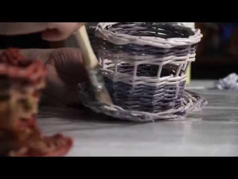 Видео: «Ручная работа». Чашка из газетных трубочек (11.06.2014)