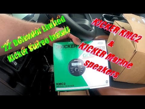 Видео: Установка морской стереосистемы KICKER KMC2 в Can Am Defender Limited 2022 года