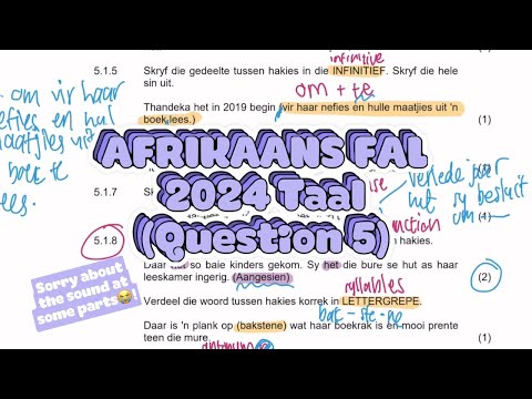 Видео: Язык AFR FAL 2024 (Вопрос 5)🤓📝