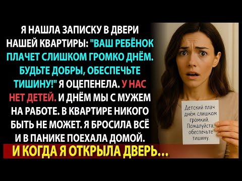 Видео: Я вернулась домой днём из-за записки… и застала ЕЁ с ребёнком на диване…
