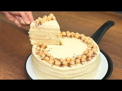 Видео: ТОРТ без духовки! Вкусный торт на сковороде!