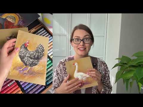 Видео: Презентация марафона по масляной пастели Кто живет в деревне?