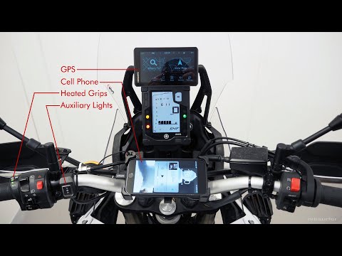 Видео: Yamaha Ténéré 700 — Подключение устройств к аккумулятору — Какие панели и кронштейны нужно снять.