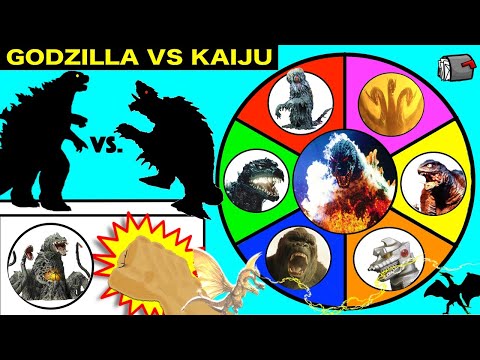 Видео: GODZILLA vs KAIJU Spinning Wheel Slime Game с игрушками Burning Godzilla & Kaiju, Biollante +