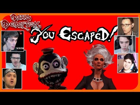 Видео: Реакции Летсплейщиков на ФИНАЛ 1 Главы из Dark Deception