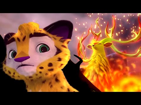 Видео: 🐯 Лео и Тиг 🦁 — Красный олень — Серия 6 — Развивающий мультфильм о животных