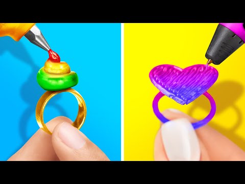 Видео: КЛАССНЫЕ И ЛЕГКИЕ ПОДЕЛКИ С ПОМОЩЬЮ 3D-РУЧКИ || Крутые изделия и простые идеи декора от 123 GO Like!