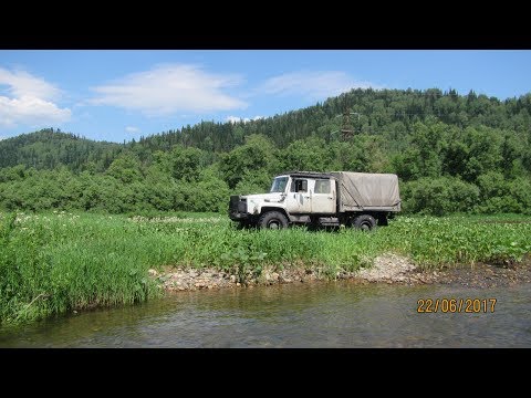 Видео: Газ 3308 #64 22,06,17 день третий, р. Томь