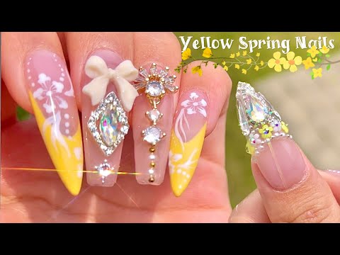 Видео: 💛Желтые весенние ногти💛| Дневник для ногтей EP-20 | Самостоятельный гвоздь | Доступны субтитры/копии