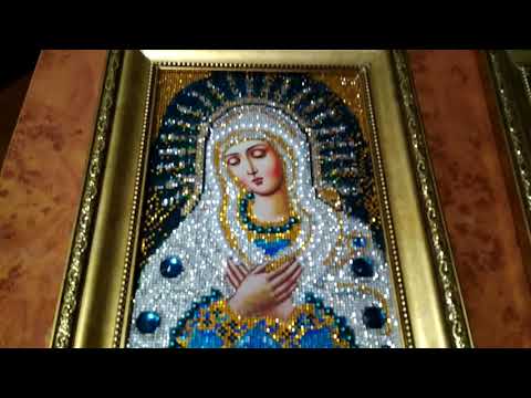 Видео: Алмазная мозаика. Готовые работы. Иконы