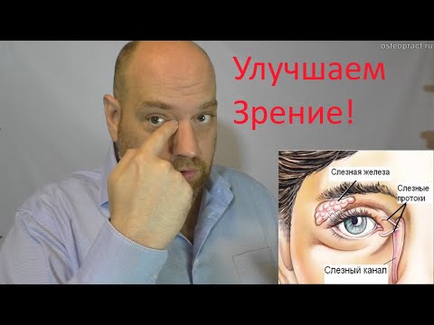Видео: Техники улучшения зрения методами остеопатии - стимулируем отток слезной жидкости