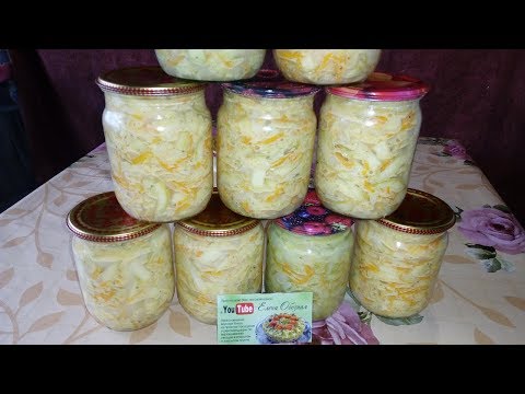 Видео: Безумно Вкусный Салат на Зиму ! Кабачки в Майонезе с Морковью и Специями !