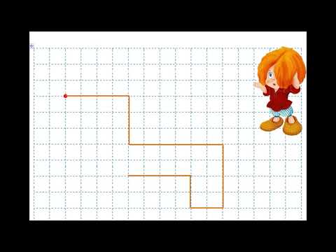 Видео: Рисуем с Кузей  Графический диктант