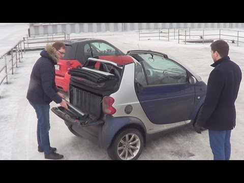 Видео: Обзор Smart Fortwo Cabrio 2005 г.в. 0.8 дизель!!! Часть 1 про Смарты