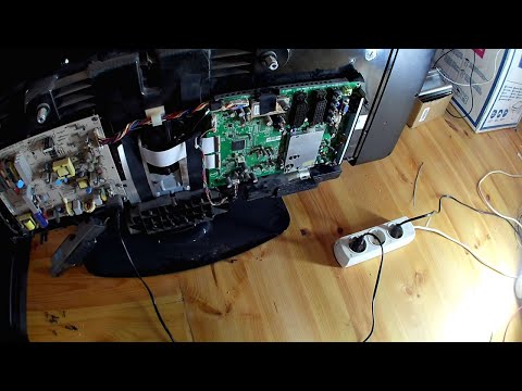 Видео: LCD TV Philips не включается, красный огонек не горит