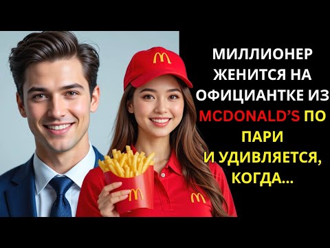 Видео: МИЛЛИОНЕР СПОРИТ И ЖЕНИТСЯ НА ОФИЦИАНТКЕ ИЗ MCDONALD’S—ИЗ ЭТОГО ПОЛУЧАЕТСЯ НАСТОЯЩАЯ ИСТОРИЯ ЛЮБВИ