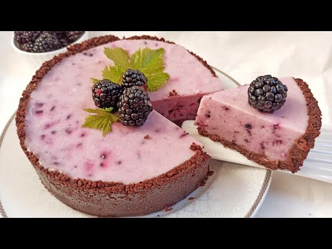 Видео: Մուսային տորթ-չիզքեյք առանց թխելու մոշով ,առանց ձու|#Муссовый торт-чизкейк с ежевикой,без выпечки