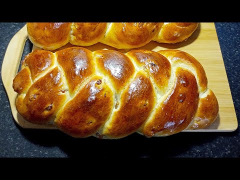 Видео: ПЛЕТЕНКА // простая и очень вкусная дрожжевая  выпечка с изюмом//
