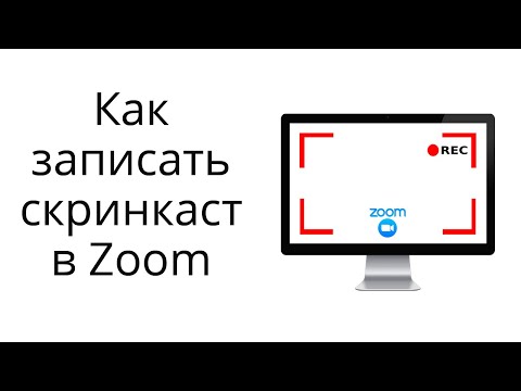Видео: Как записать видео с экрана (скрикаст) с помощью приложения Zoom на компьютере