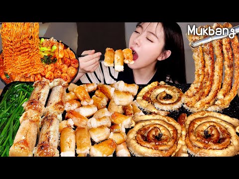 Видео: Мясо мяса 'Daechang', 'Gopchang', 10 порций, острый Samyang Ramen Buldak Noodles" 🔥 Real Mukbang