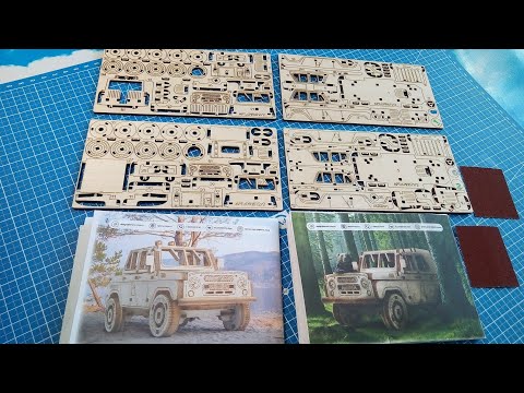 Видео: Обзор и сборка двух УАЗ из дерева. С открытым  и закрытым кузовом. GMB ENERGY R&B #gmbenergyrnb