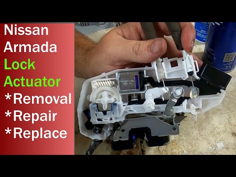 Видео: как снять / отремонтировать / заменить привод дверного замка Nissan Armada 2020 года