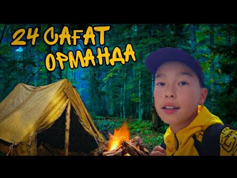 Видео: 24 САҒАТ  ОРМАНДА выживание [БҰЛ ӨТЕ ҚЫЙЫН БОЛДЫ!]