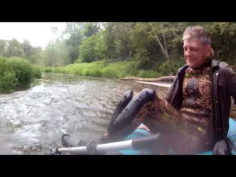 Видео: Сплав река Лопасня фотоохота подводная охота Московская область