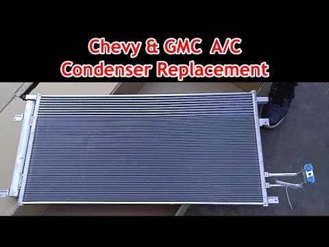 Видео: Замена конденсатора кондиционера Chevrolet и GMC — Tahoe, Yukon, Suburban, Sierra, Silverado 2014...