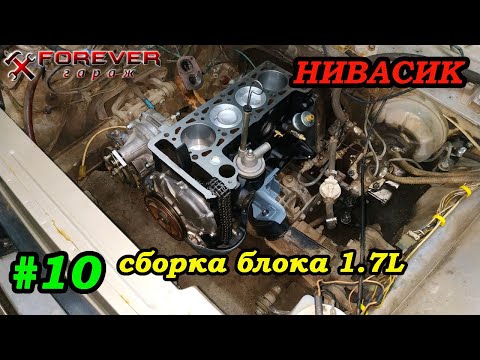 Видео: Нивасик: #10 Сборка блока ВАЗ-2106 объёмом 1,7 литра