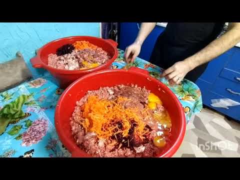 Видео: Каша для мейн-куна.Куна каша.