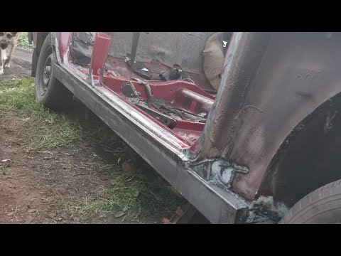 Видео: Замена порогов ваз 2107 на проф трубу 40×80.