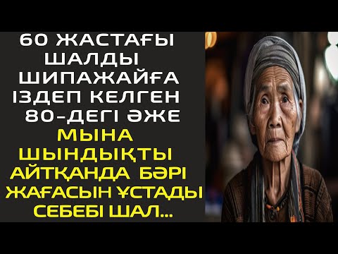 Видео: 60 ЖАСТАҒЫ ШАЛДЫ  ШИПАЖАЙҒА ІЗДЕП КЕЛГЕН 80-ДЕГІ ӘЖЕ МЫНА ШЫНДЫҚТЫ АЙТҚАНДА  БӘРІ ЖАҒАСЫН ҰСТАДЫ...