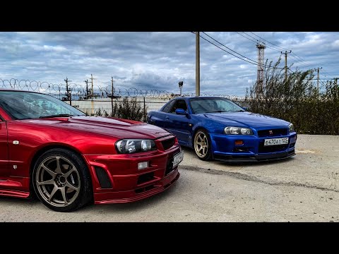 Видео: RB VS JZ Skyline R34 что лучше?