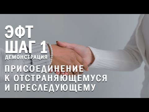 Видео: Демонстрация. Работа с преследующим и отстраняющимся партнером - Шаг 1 процесса ЭФТ.